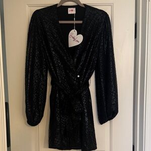 Buddy Love Black Long Sleeve Dress